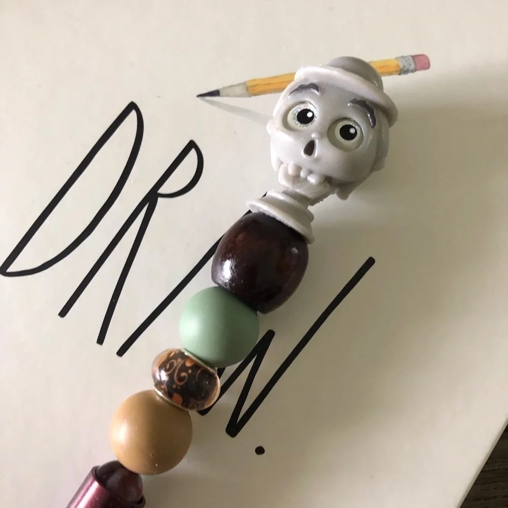 Disney Doorables: Haunted Mansion: Cousin Algernon handmade beaded pens